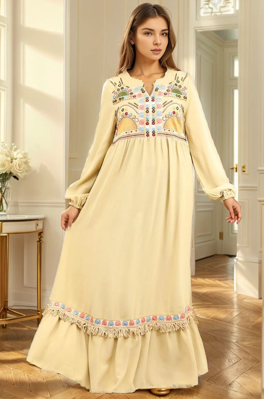 Sale 30% Embroidered Design Formal Fit Frock
